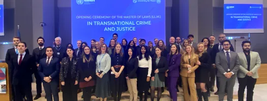 Opening ceremony of the 2022-23 edition of the Master of Laws (LL.M.) in transnational crime and justice