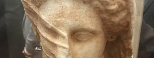 Image of the Libyan artefact the veiled lady
